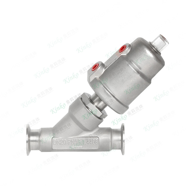 All-stainless steel pneumatic quick-loading angle seat valve