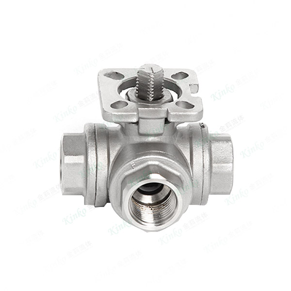 Three-way ball valve