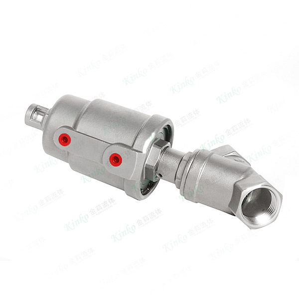 All-stainless steel pneumatic welded angle seat valve