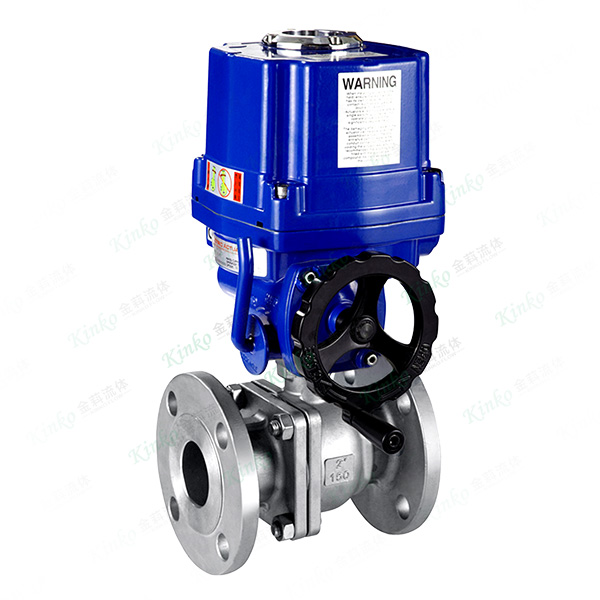 Q-type electric flange ball valve