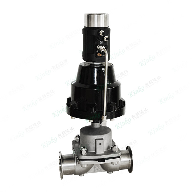 Adjustable pneumatic quick-loading diaphragm valve