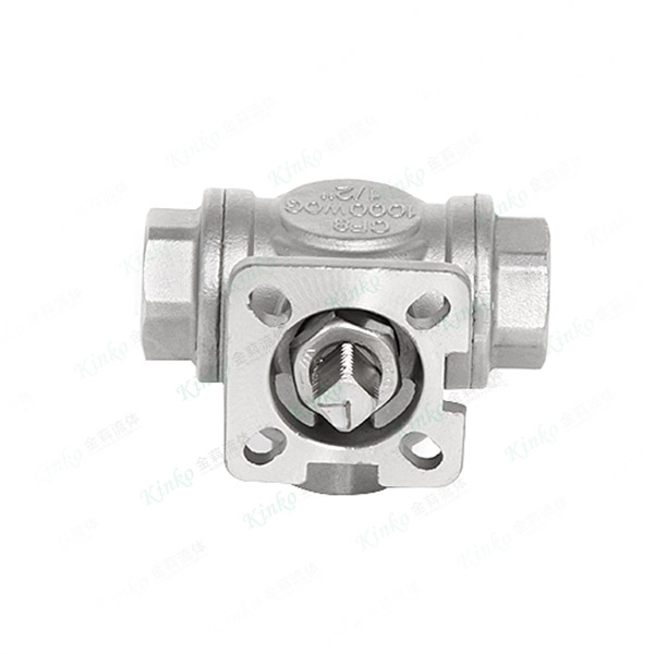 Three-way ball valve