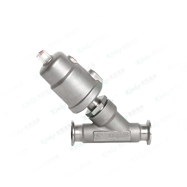 All-stainless steel pneumatic quick-loading angle seat valve