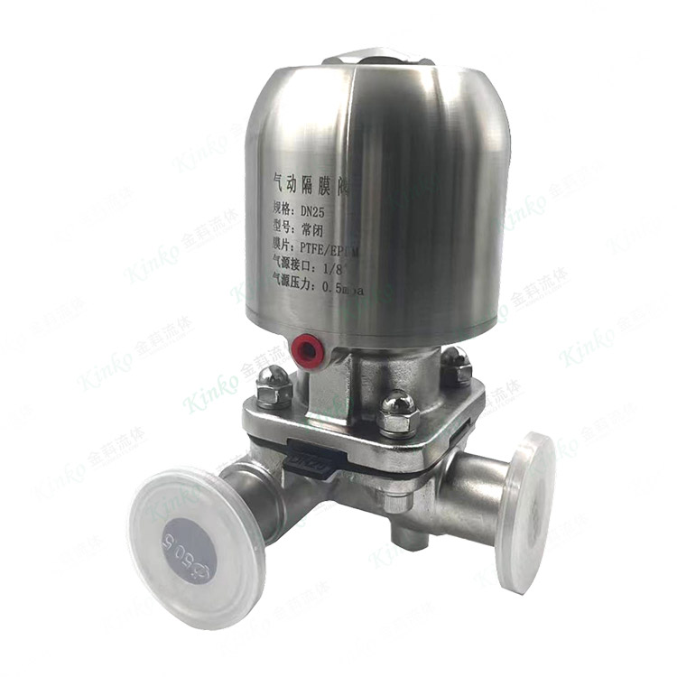 Pneumatic diaphragm valve
