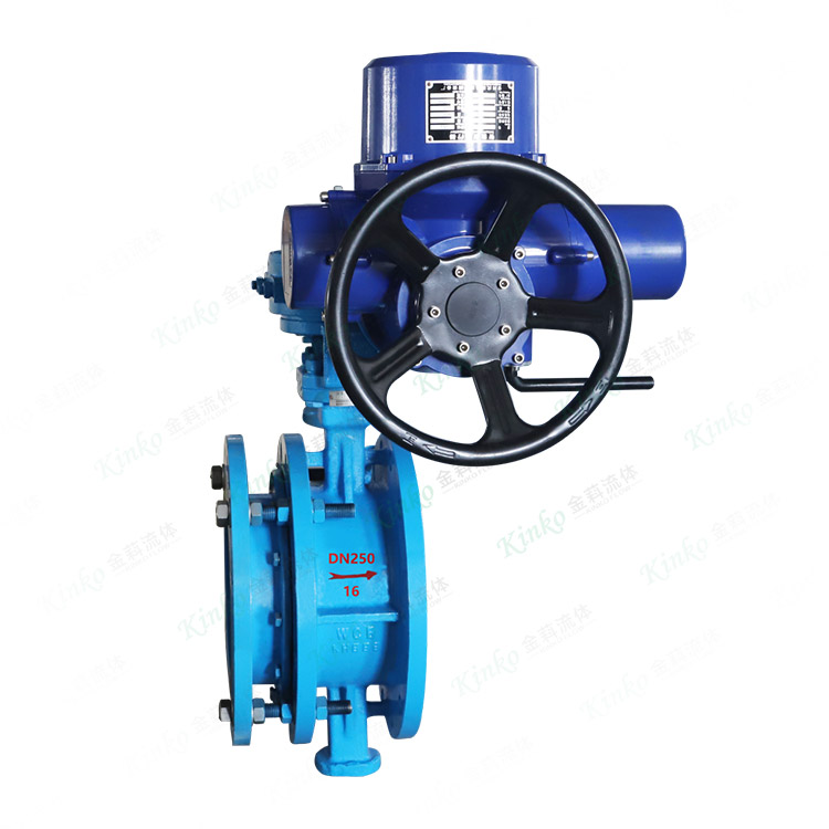 Electric telescopic butterfly valve