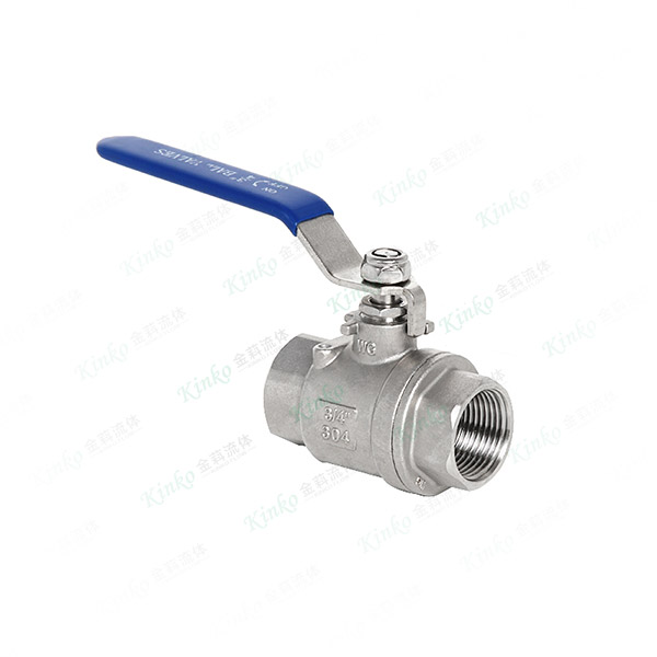 Two-piece ball valve