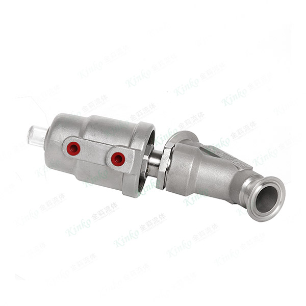 All-stainless steel pneumatic quick-loading angle seat valve